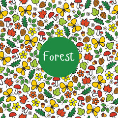 Seamless pattern Forest