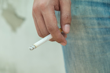 Cigarette on hand