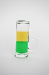 hurricane cocktail isolated on the white background