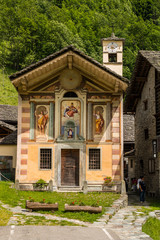 Fototapeta na wymiar Pedemonte, Alagna Valsesia, Valsesia, Vercelli, Piemonte, Italia