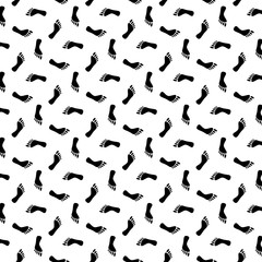 Foot print human seamless pattern