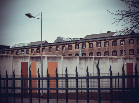 jail.  Large prison.  Prison wall