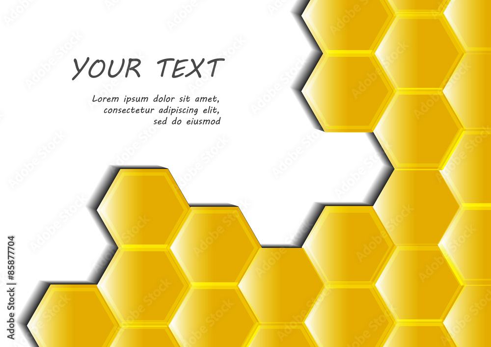 Wall mural vector : honeycomb abstract vector background