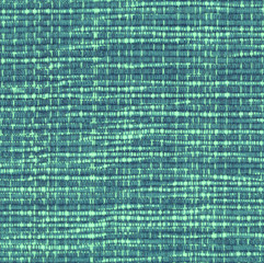 Closeup of green woven fabric