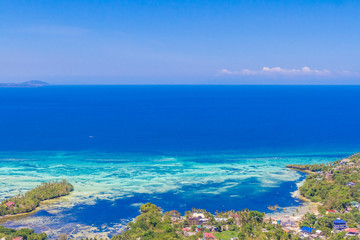 Fototapeta na wymiar aerial view of Boracay island, Philippines