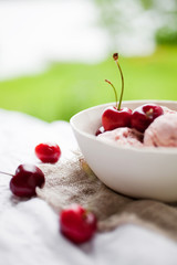 Cherry ice cream