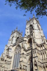 Fototapeta na wymiar Die Kathedrale von York in England.