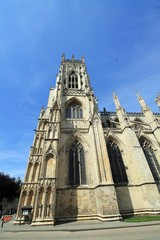 Fototapeta na wymiar Die Kathedrale von York in England.