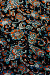 Texture fabric of Vintage paisley background