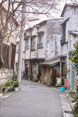 日本の古い住宅街