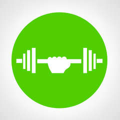 Barbell  vector - symbol