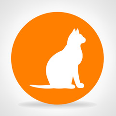 cat symbol - kitten vector illustration