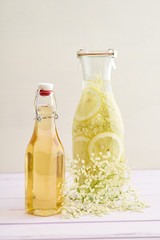 Infused elderflower syrup