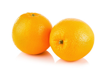 Orange on a white background
