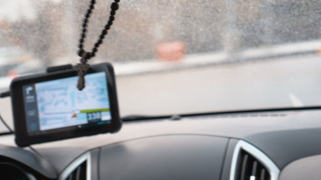 Following a route on GPS device