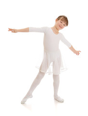 Fototapeta premium Girl in ballet school 