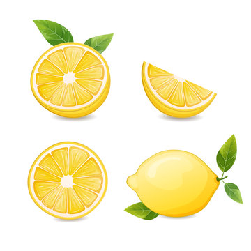 Lemons and lemon slices.