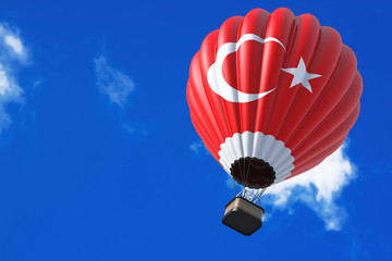 Hot Air Balloon as Turkey Flag