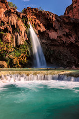 Fototapeta premium Havasu Falls, wodospady w Wielkim Kanionie w Arizonie