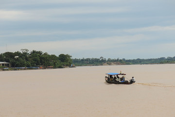Boot on a River in the Jungle