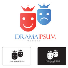 Drama generic logo concept.