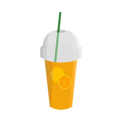 Vector illustration of orange juice