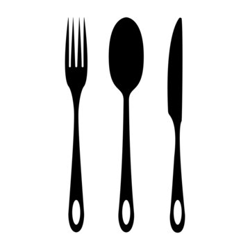 Vector illustration of knife fork spoon