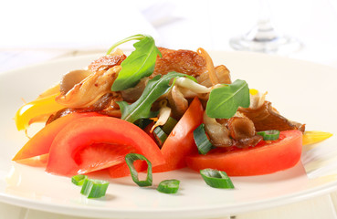 Oyster mushroom salad