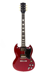 Obraz premium Guitarra roja tipo sg