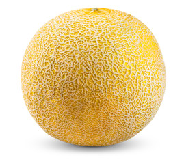Ripe melon isolated on white background