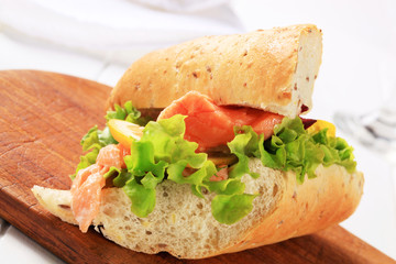 Salmon sandwich