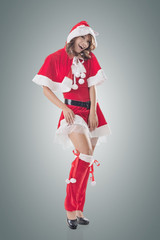 Attractive Christmas lady