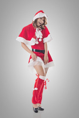 Attractive Christmas lady