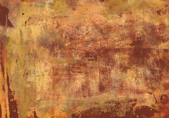 Abstract acrylic golden background texture