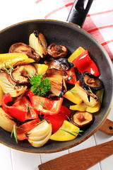 Pan fried vegetables