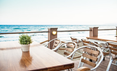 Cafe on the seaside