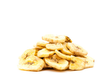 Bananenchips freigestellt