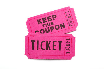 チケット/赤色のパーティーチケット