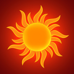 Sun. Vector illustration. Eps 10