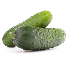 Cucumber vegetable  isolated on white background cutout