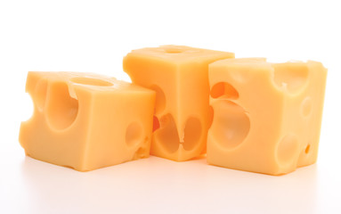 cheese isolated on white background cutout