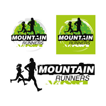 Logo club de corredores, trotadores de monta&ntilde;a