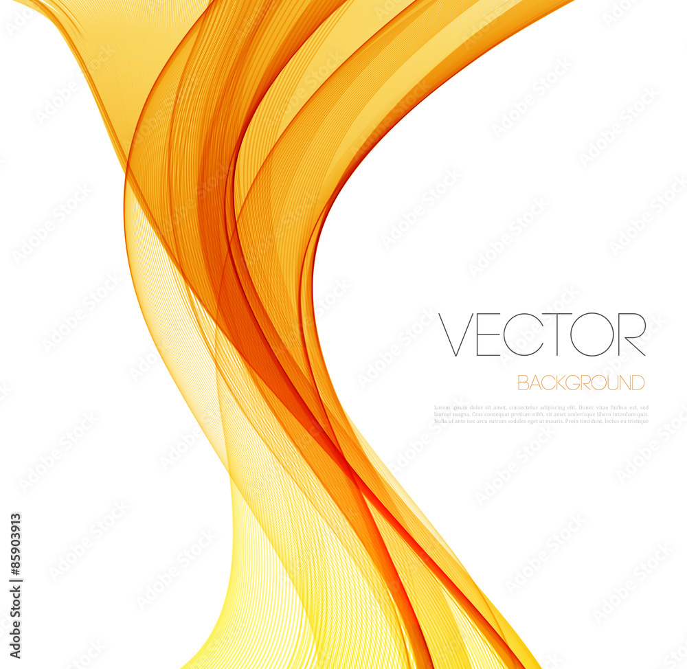 Poster Smooth wave stream line abstract header layout. Vector