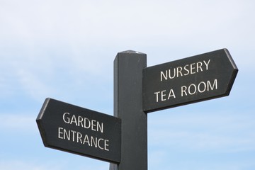 Fototapeta premium Garden centre sign