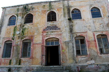 Fototapeta na wymiar Prison room.(Historical Sinop Prison). Sinop,TURKEY