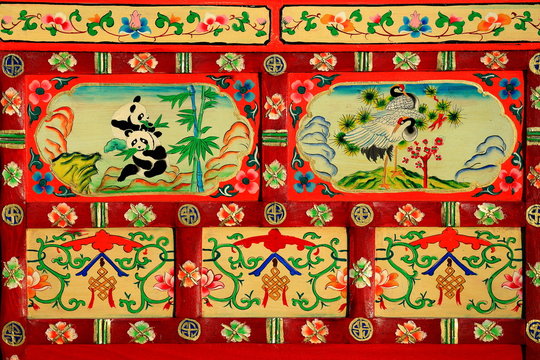 Red lacquered ark. Gyantse-Tibet. 1596