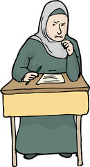 Angry Student Clenching Teeth