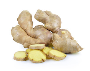 ginger on white background