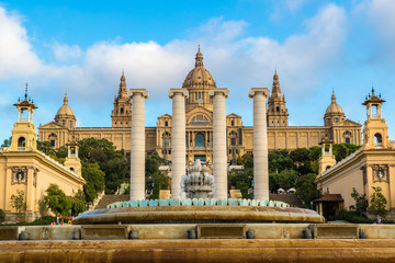Fototapeta premium National Museum in Barcelona