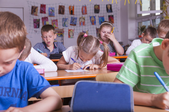 Klassenarbeit in der Grundschule